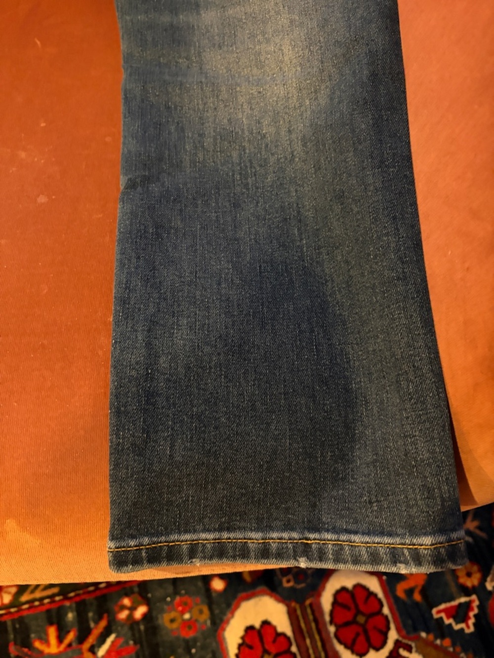 Frame Denim Straight-Leg Distressed Blue Jeans - Women's - Picture 8 of 8